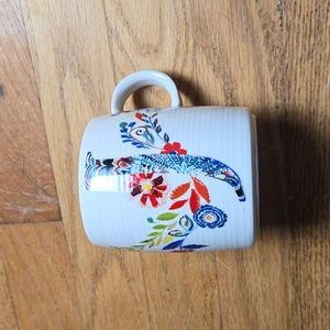 Anthropologie Starla Halfmann Petal Palette letter 'J' initial monogram mug